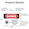 Signmission Radiation & Laser Sign, 12 in H x 18 in W, Aluminum, Rectangle OS-2PACK-DS-A-1218-L-2454 - alternate 6
